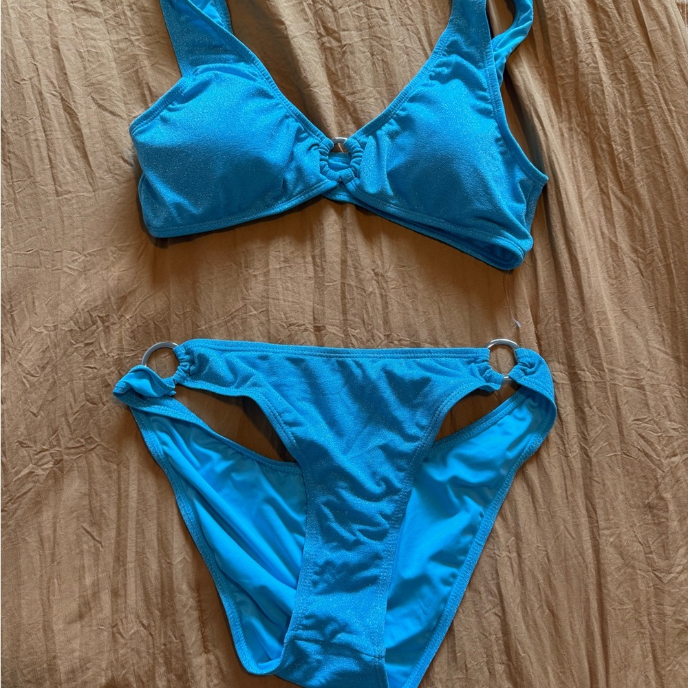 Kendall & Kylie Shimmering Blue Swimwear